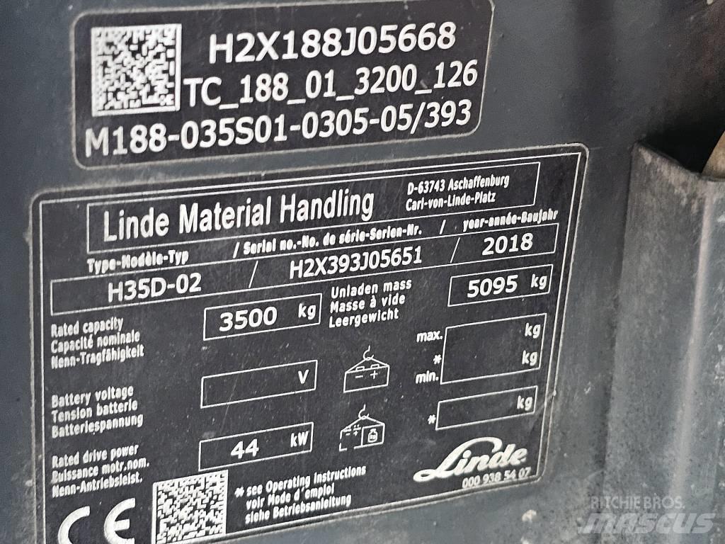 Linde H35D-02 柴油叉车
