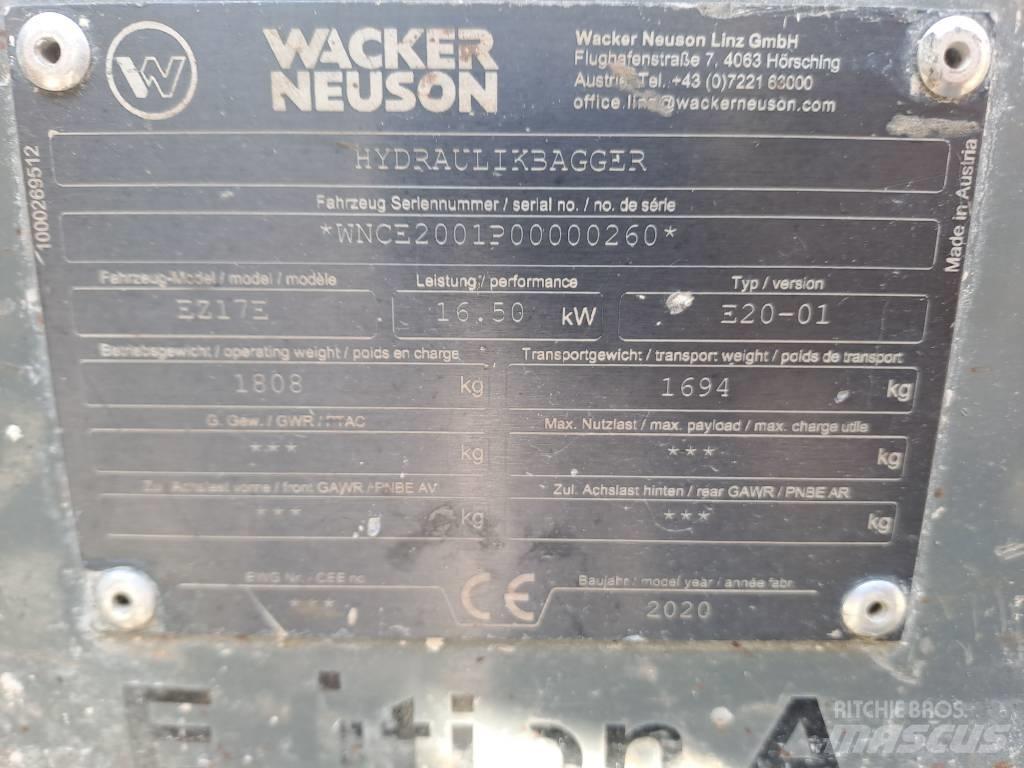 Wacker Neuson EZ17e 履带挖掘机