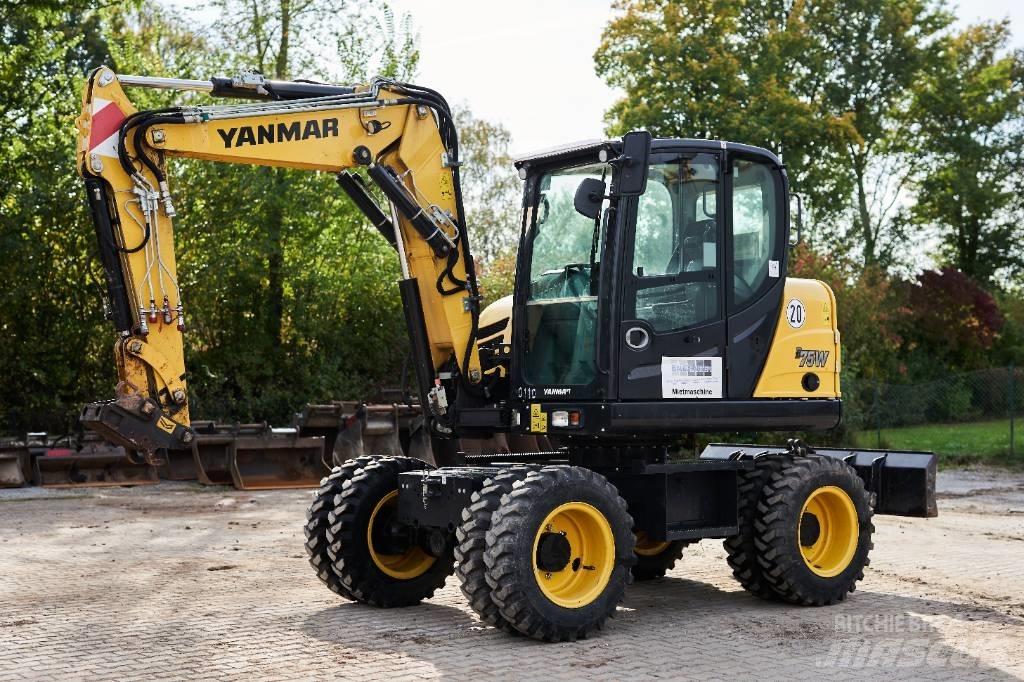 Yanmar B 75 W 轮式挖掘机