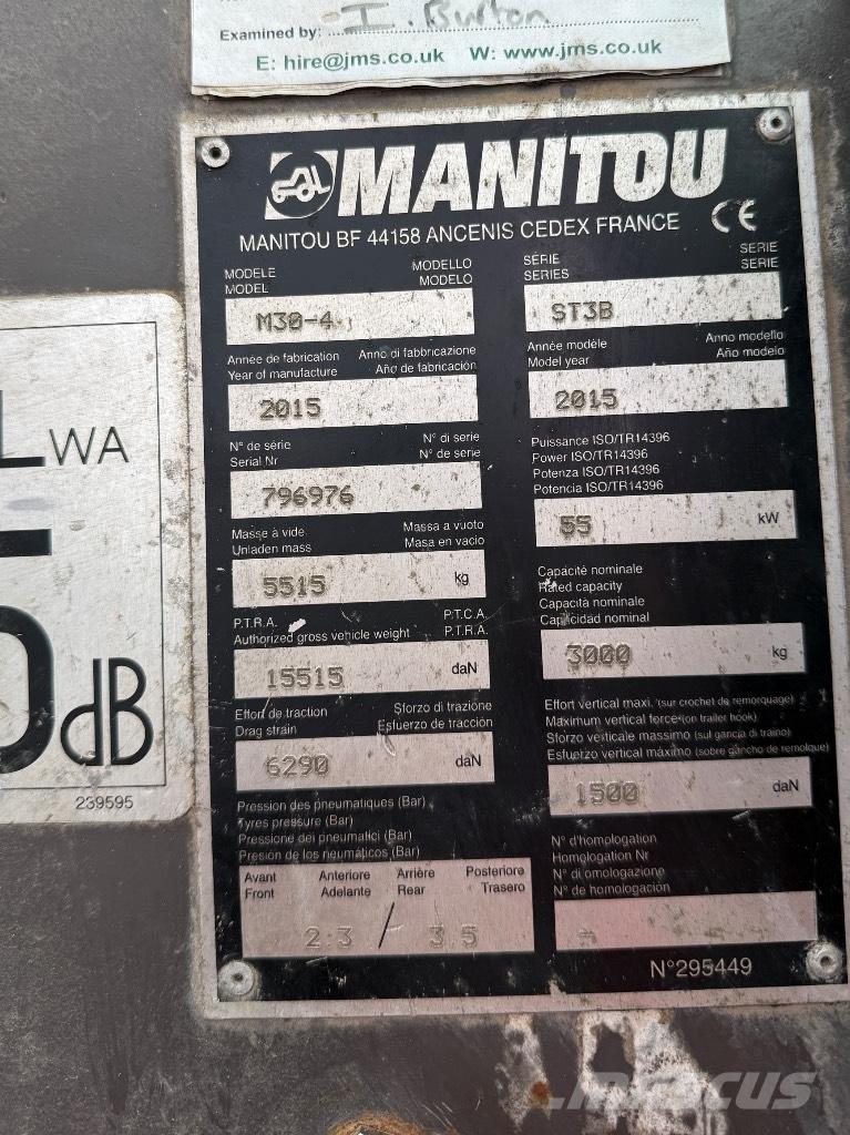 Manitou M30-4 ST3B 伸缩臂叉装车|叉装车