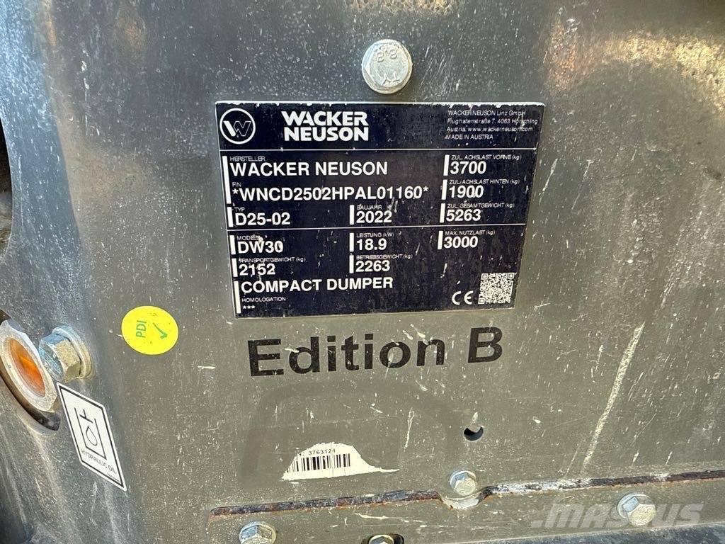 Wacker Neuson DW30 翻斗车\公路型自卸车