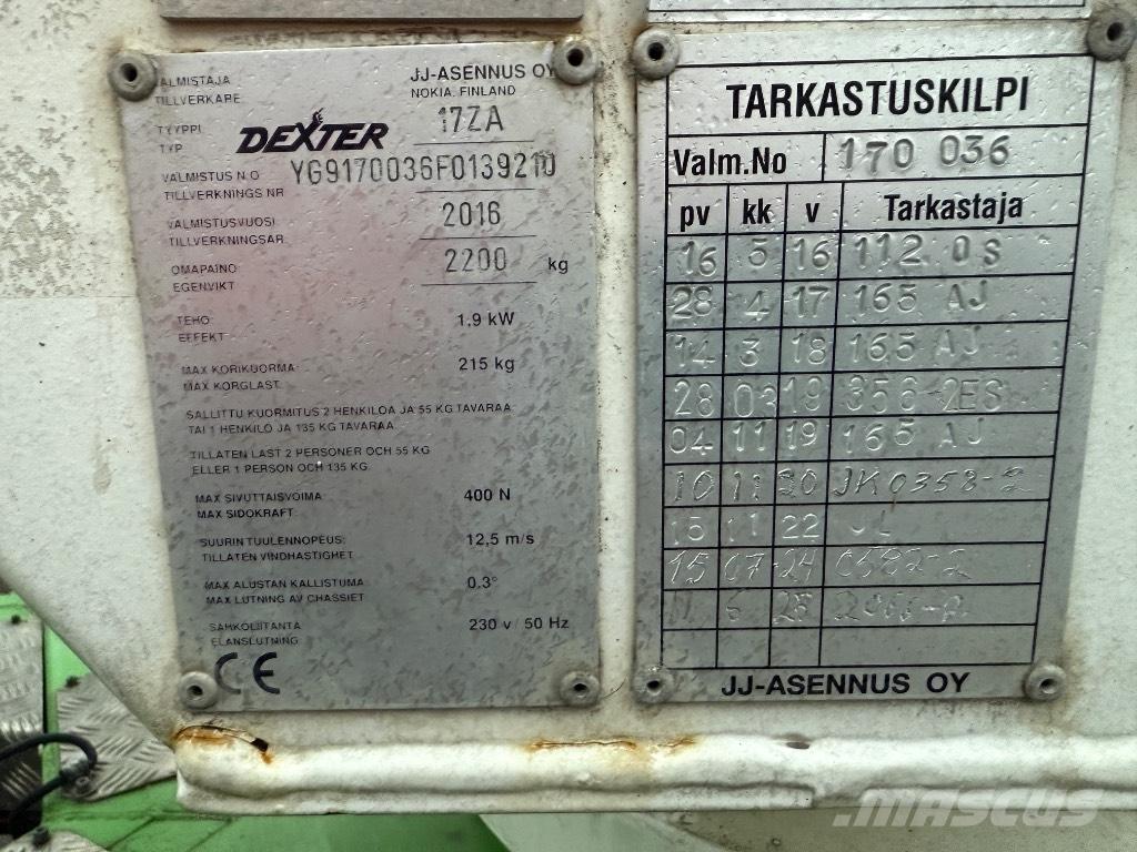 Dexter 17ZA 拖拉移动式高空作业平台