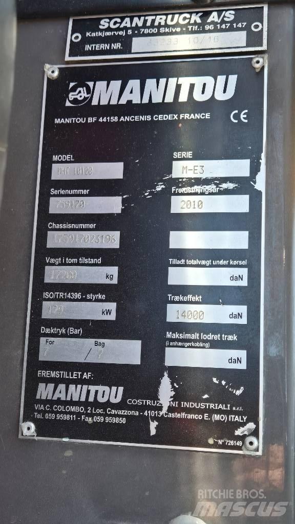 Manitou MHT 10120 伸缩臂叉装车|叉装车