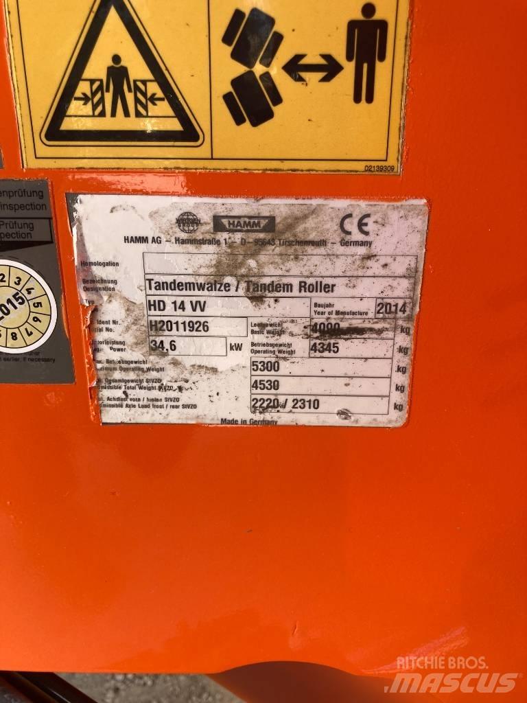 Hamm HD 14 VV 双轮压路机