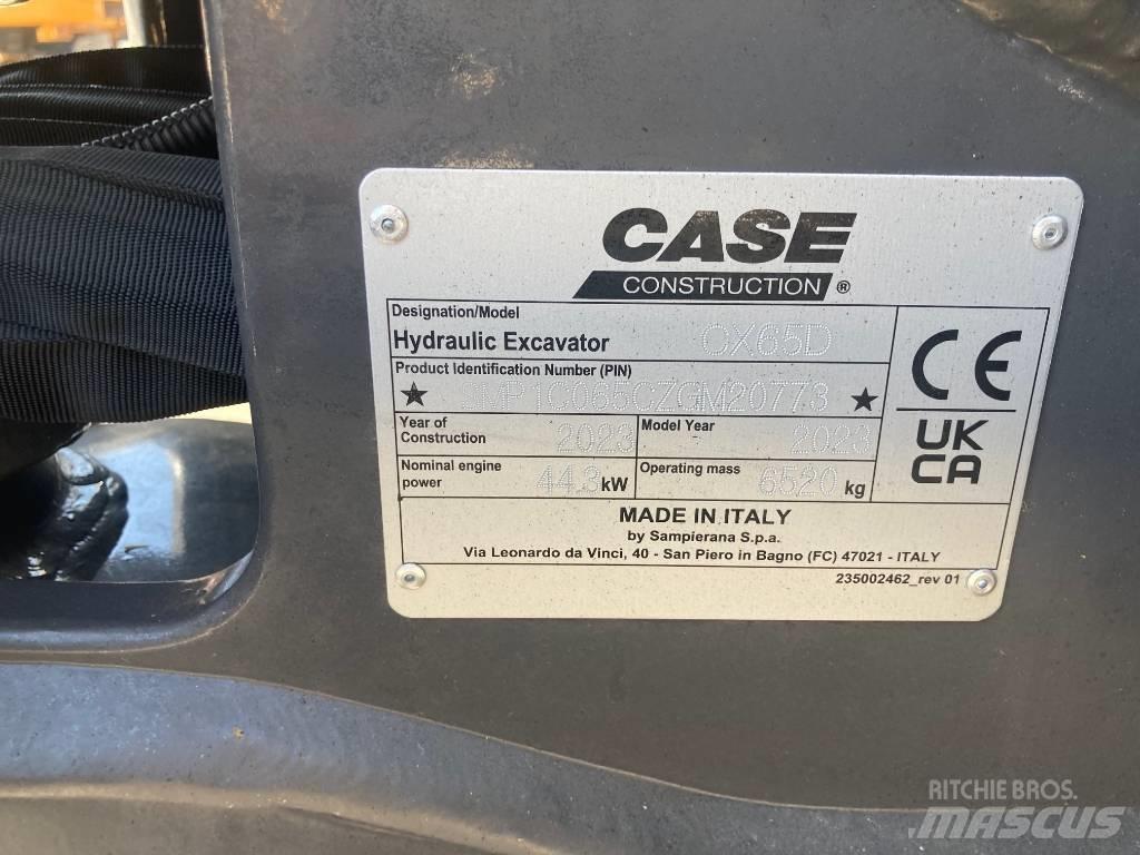 CASE CX65D 小型挖掘机