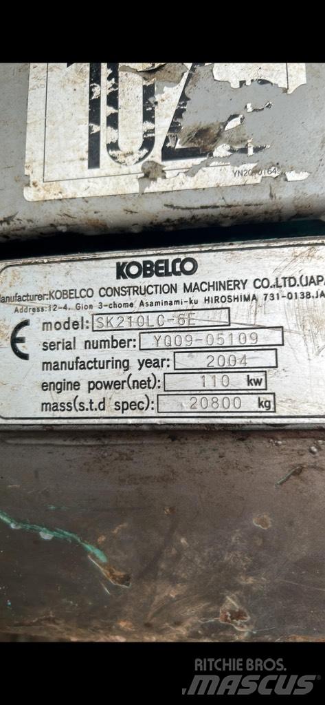 Kobelco SK210 lc 履带挖掘机