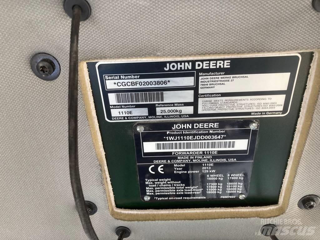John Deere 1110E 集运机
