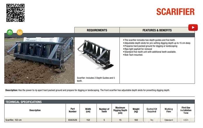 Bobcat Scarifier 路面维护设备-其他