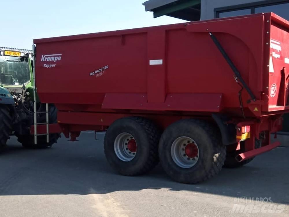 Krampe Big Body 550 平板半挂车\侧翻自卸半挂车