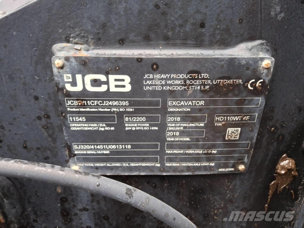 JCB 110 W Hydradig 轮式挖掘机