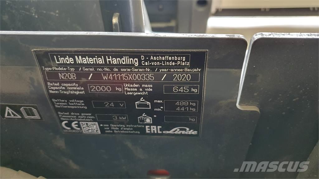 Linde N20B 低架装载机