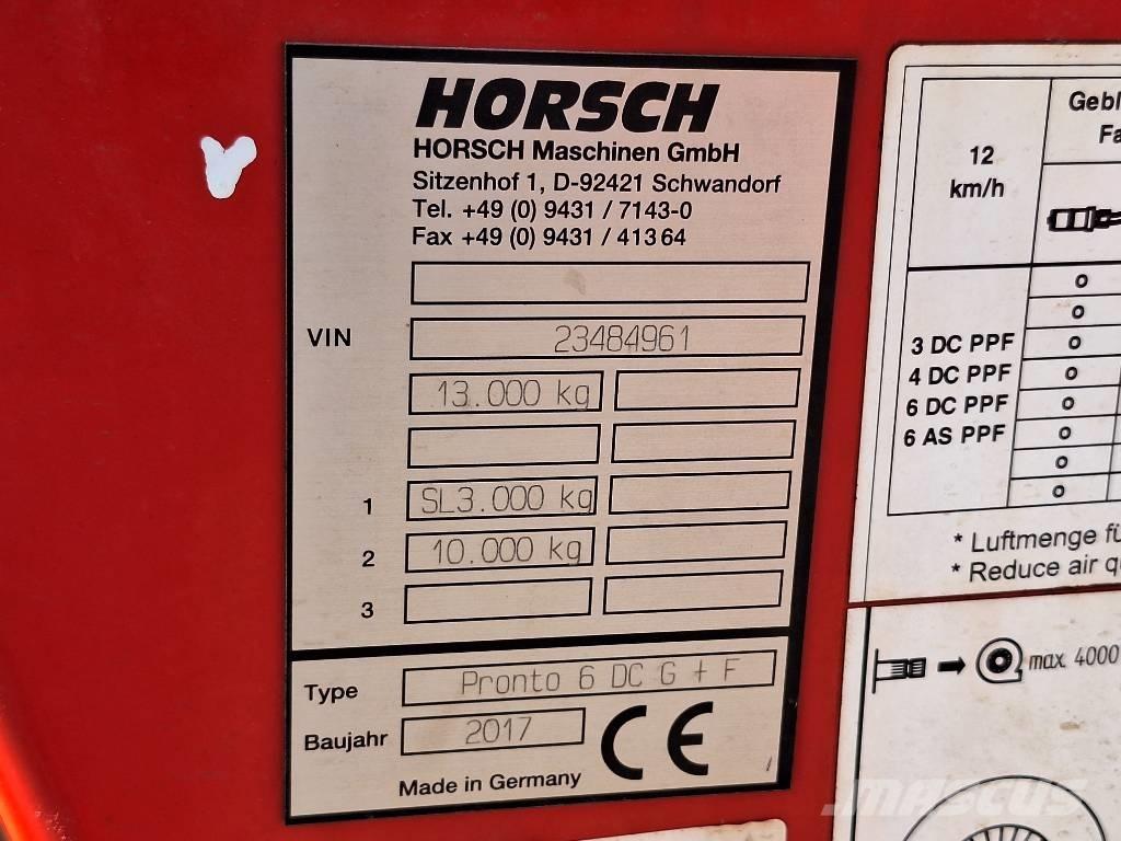 Horsch Pronto 6 DC 条播机