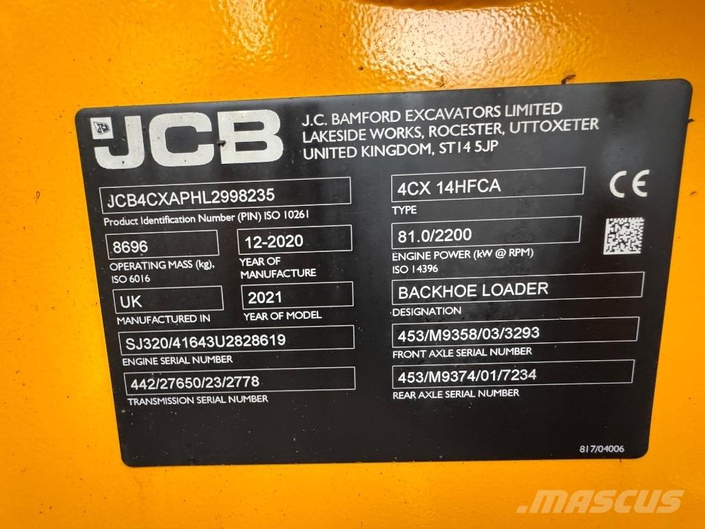 JCB 4 CX 14 反铲装载机