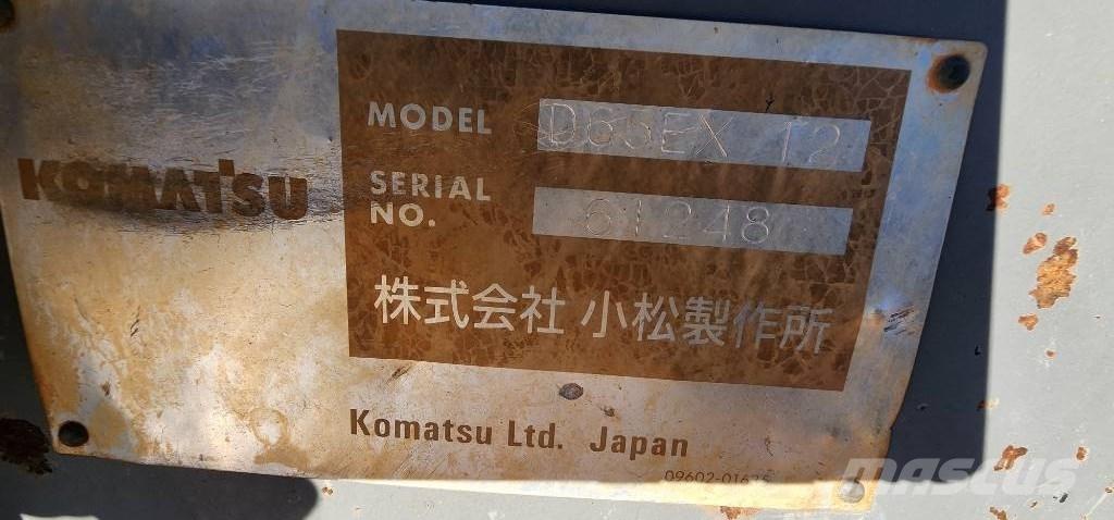 Komatsu D 65 EX 12 履带式推土机