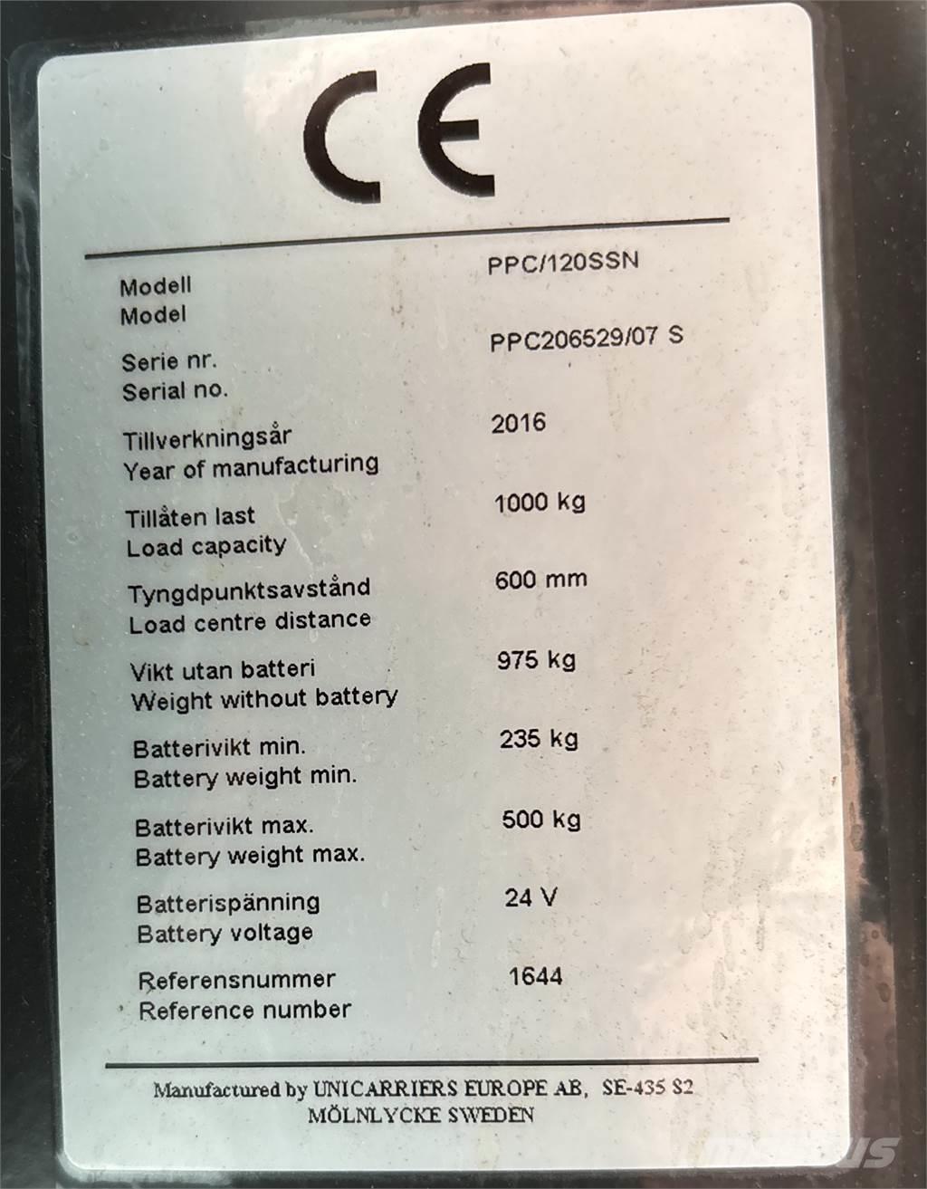 Atlet PPC120 低架装载机