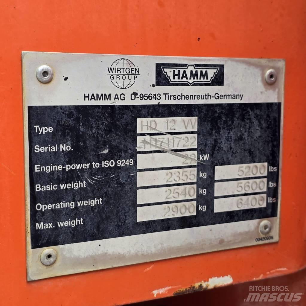 Hamm HD 12 VV 双轮压路机