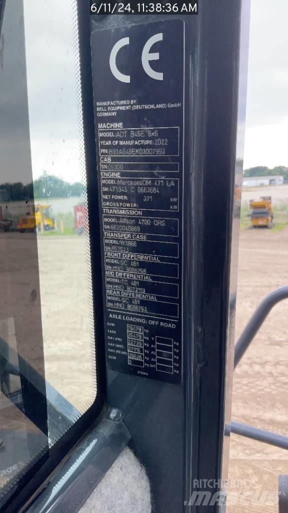 Bell B45E 铰接式自卸车