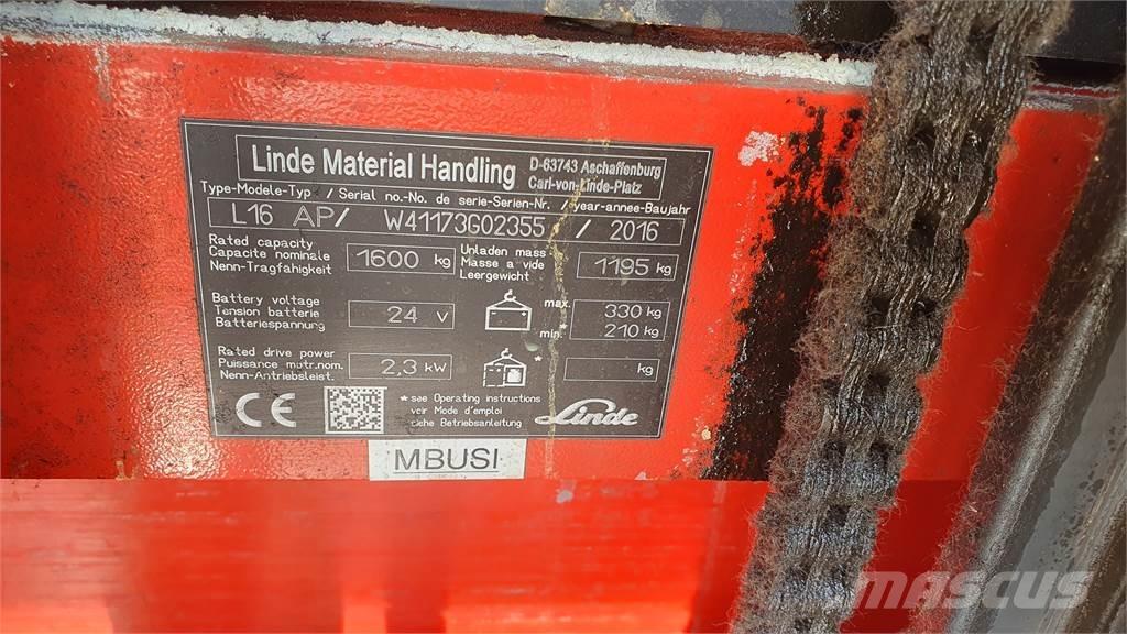 Linde L16AP 手推堆垛车