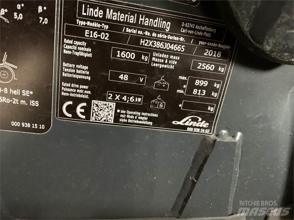 Linde E16 电动叉车