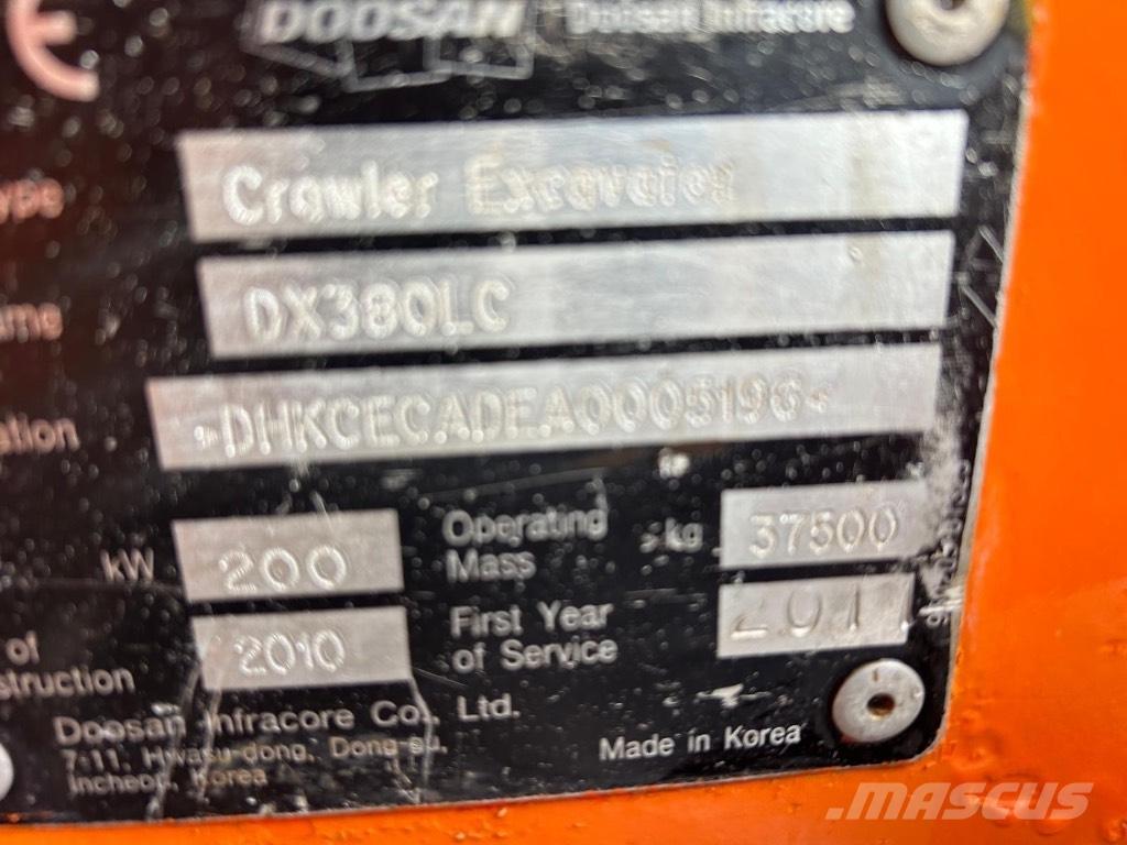 Doosan DX 380 LC 履带挖掘机
