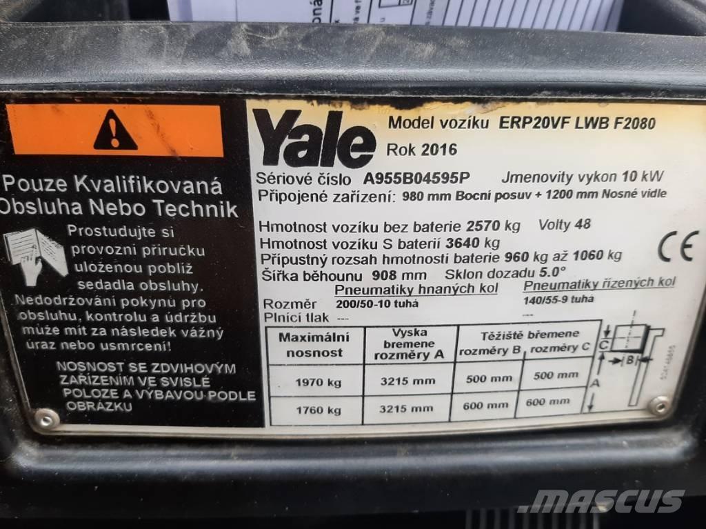Yale ERP20VF LWB 电动叉车