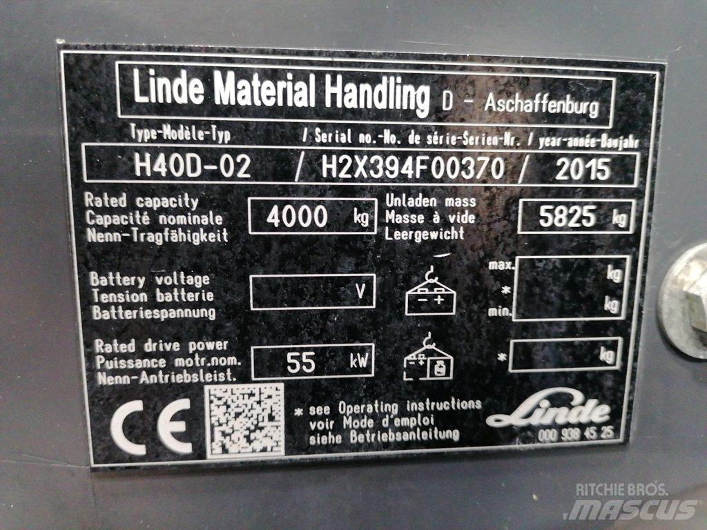 Linde H40D-02 柴油叉车