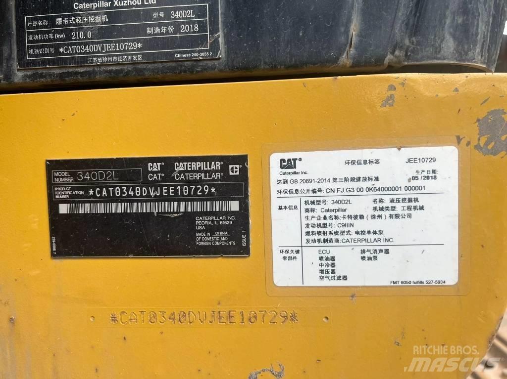 CAT 340D2L 履带挖掘机