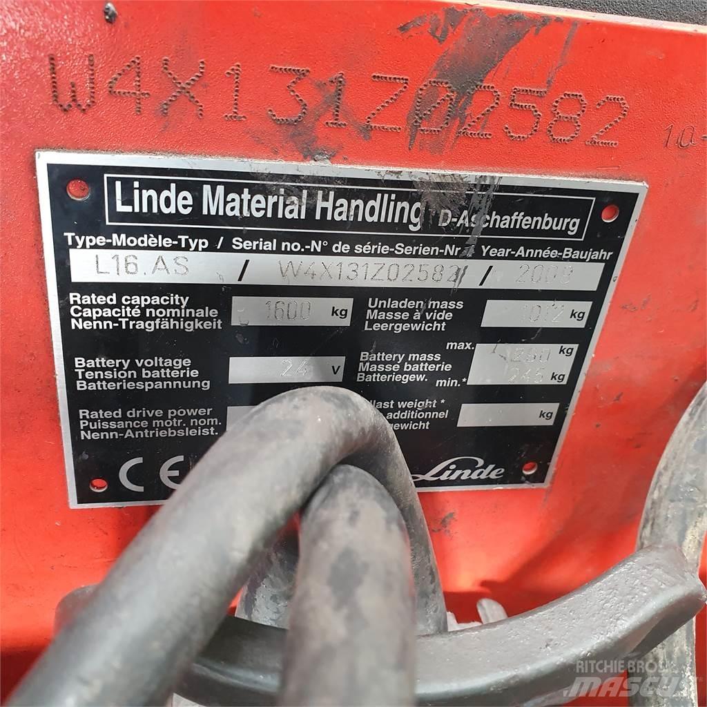 Linde L16AS 手推堆垛车