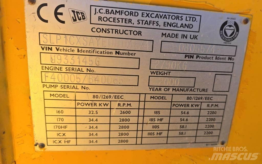 JCB 1 CX 反铲装载机