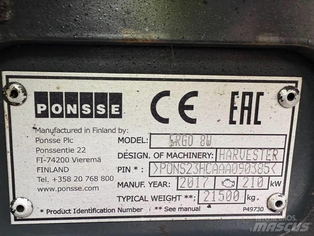 Ponsse Ergo 8W 收割机