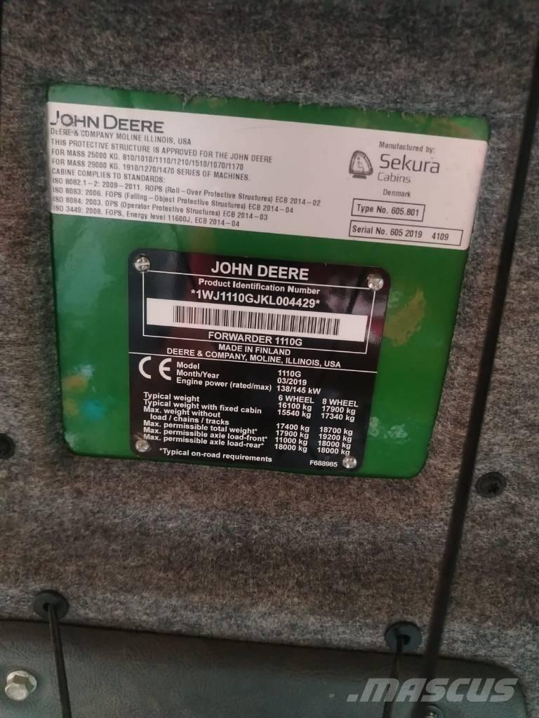 John Deere 1110 集运机