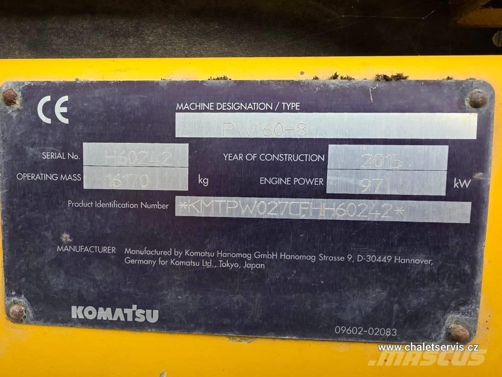 Komatsu PW 160 轮式挖掘机