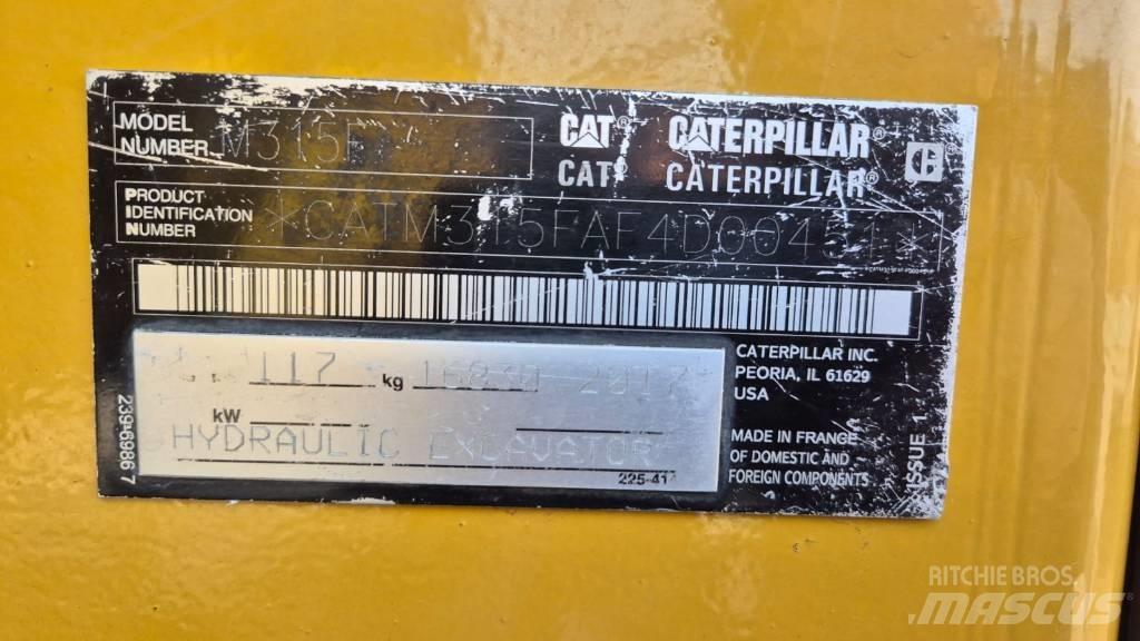 CAT M 315 F 轮式挖掘机