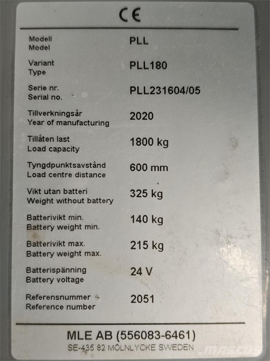 Atlet PLL180 手推堆垛车