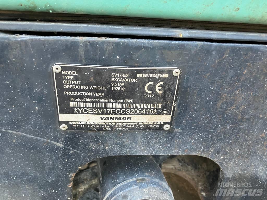 Yanmar SV 17 EX 小型挖掘机