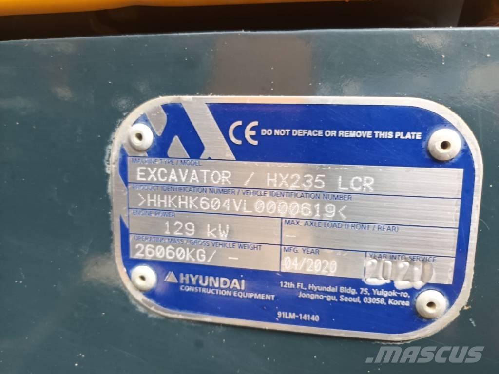 Hyundai HX 235 LCR 履带挖掘机