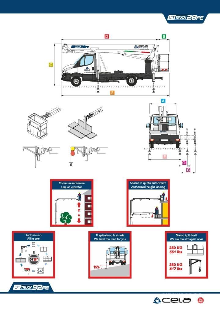 Cela DT 28 truck FE 车载式高空作业车