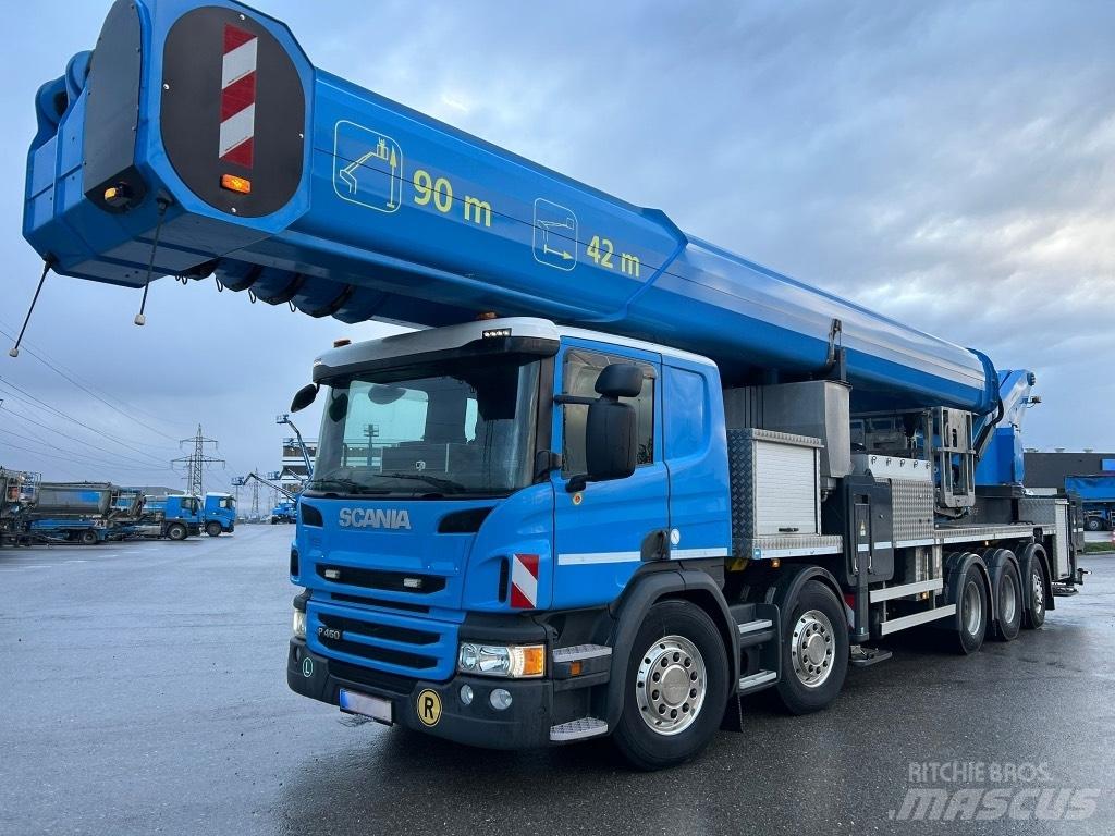 Scania P 450 车载式高空作业车