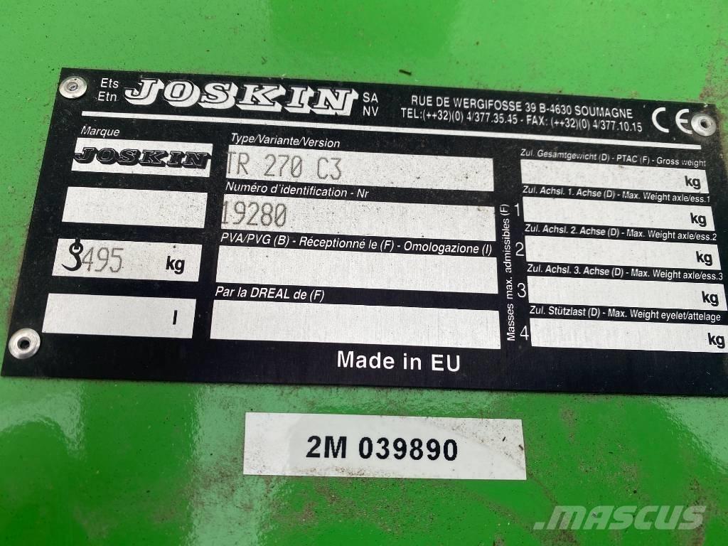 Joskin TR 270 C3 牧场割草机和切顶器