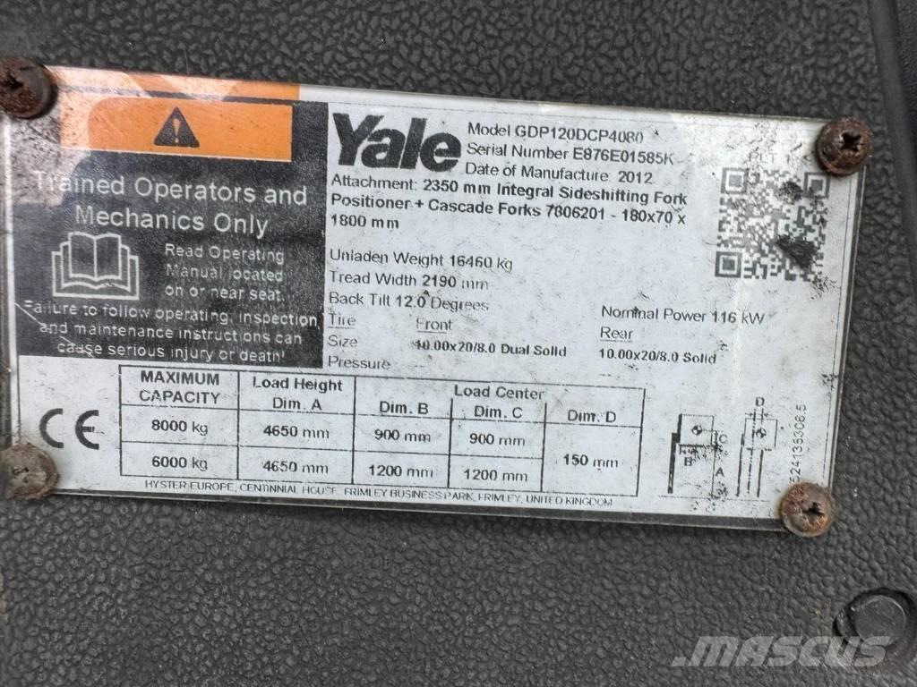 Yale GDP120 柴油叉车
