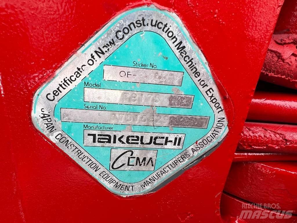 Takeuchi TB175 中型挖掘机