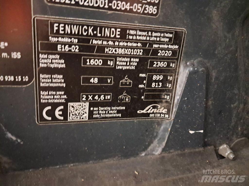 Linde E16-02 电动叉车