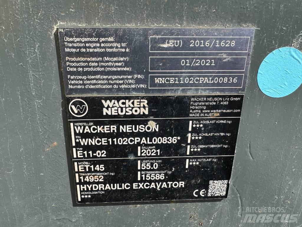 Wacker Neuson ET145 履带挖掘机