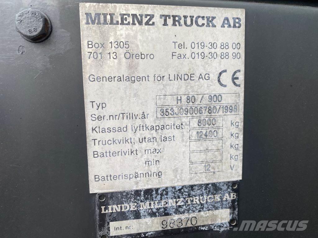 Linde H80D/900 柴油叉车
