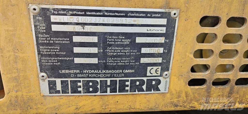 Liebherr A 900 C 轮式挖掘机