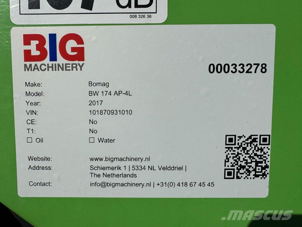 Bomag BW174 AP-4i 双轮压路机