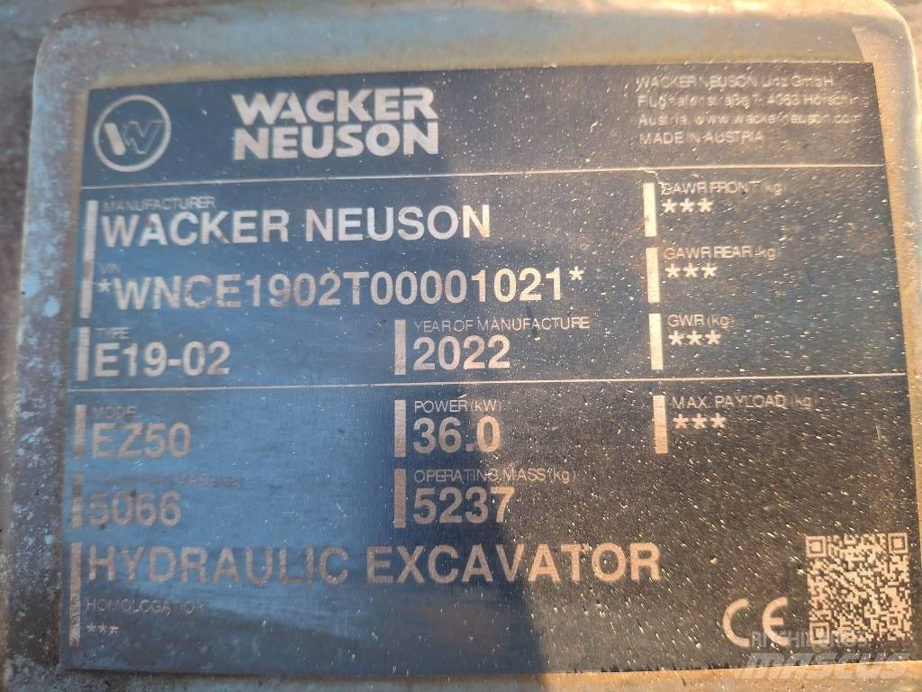 Wacker Neuson EZ50 履带挖掘机