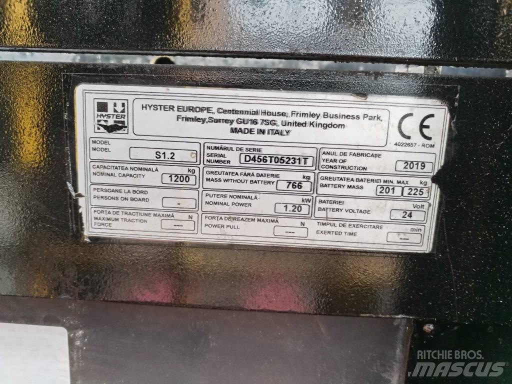 Hyster S 1.2 手推堆垛车
