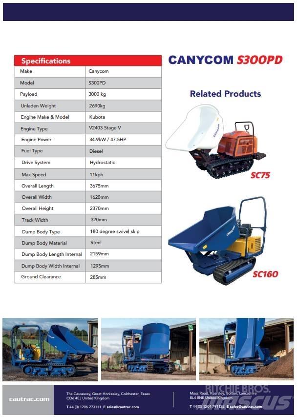 Canycom s300 履带式自卸车