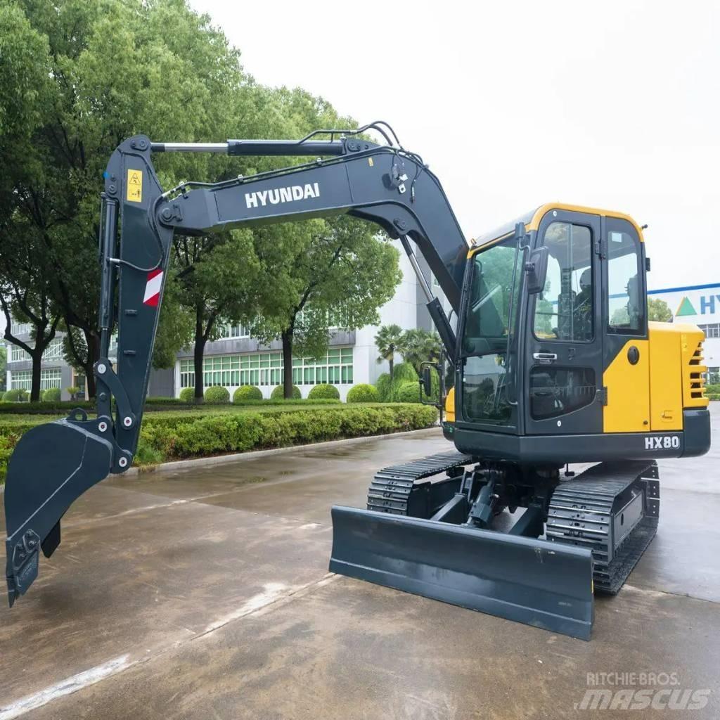 Hyundai HX80 中型挖掘机